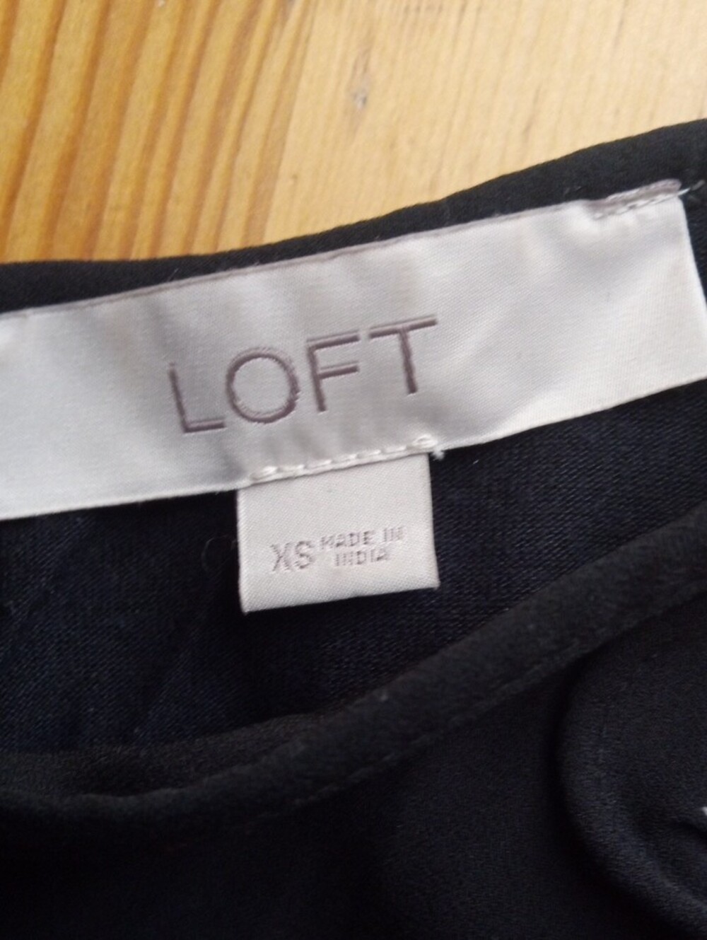Loft Black Cold-Shoulder Embroidered Women's Top - Picture 4 of 5